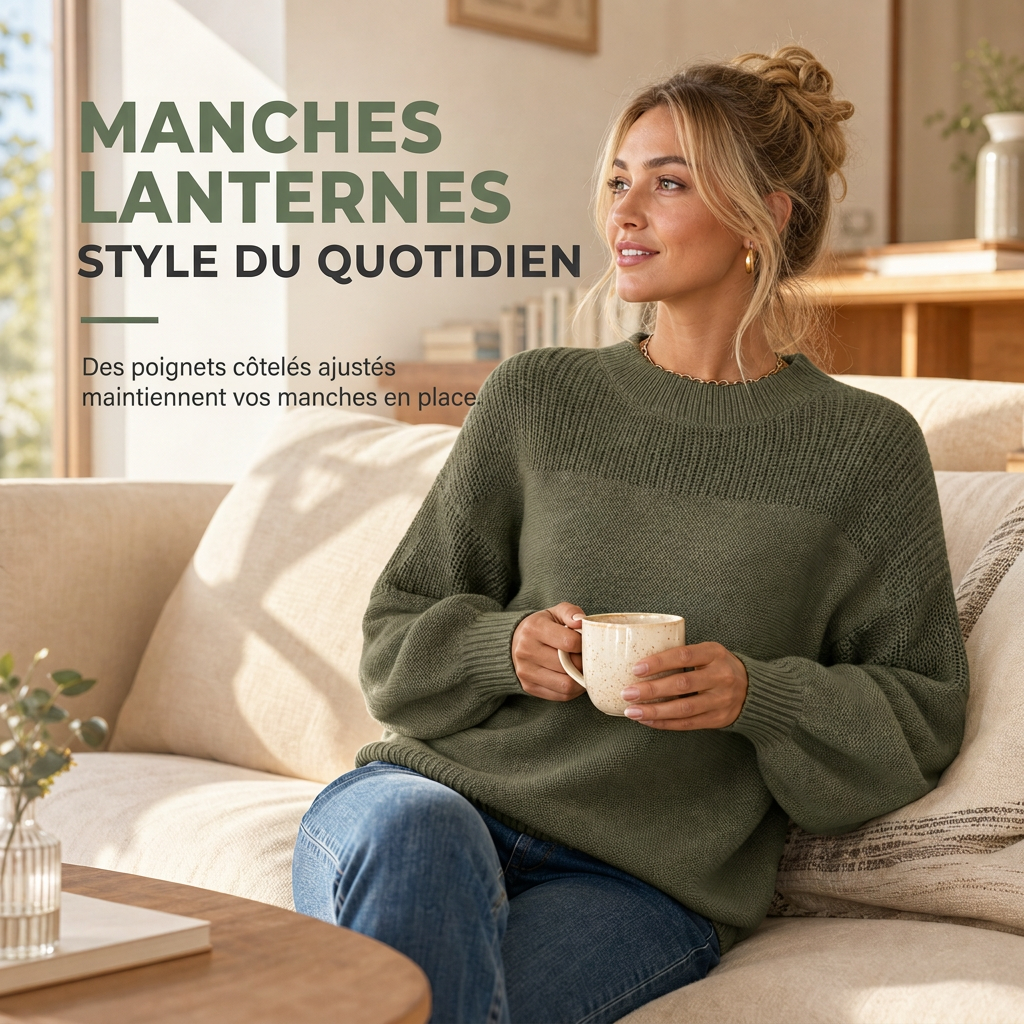 🌸Promotion exceptionnelle : 50 % de réduction💖Pull-over en maille unie pour femme