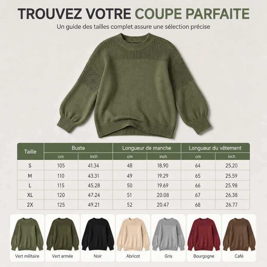 🌸Promotion exceptionnelle : 50 % de réduction💖Pull-over en maille unie pour femme