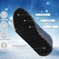 Chaussures d'hiver chaudes, antidérapantes et imperméables pour femmes et hommes