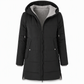 👜 -50 % sur toute la mode femme ! ✨Manteau matelé long à capuche et coupe slim, couleur unie, avec poches pour l'hiver