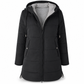 👜 -50 % sur toute la mode femme ! ✨Manteau matelé long à capuche et coupe slim, couleur unie, avec poches pour l'hiver