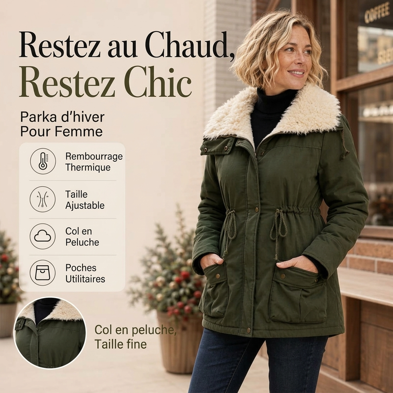 👜 -50 % sur toute la mode femme ! ✨Manteau chaud mi-long en sherpa pour femme