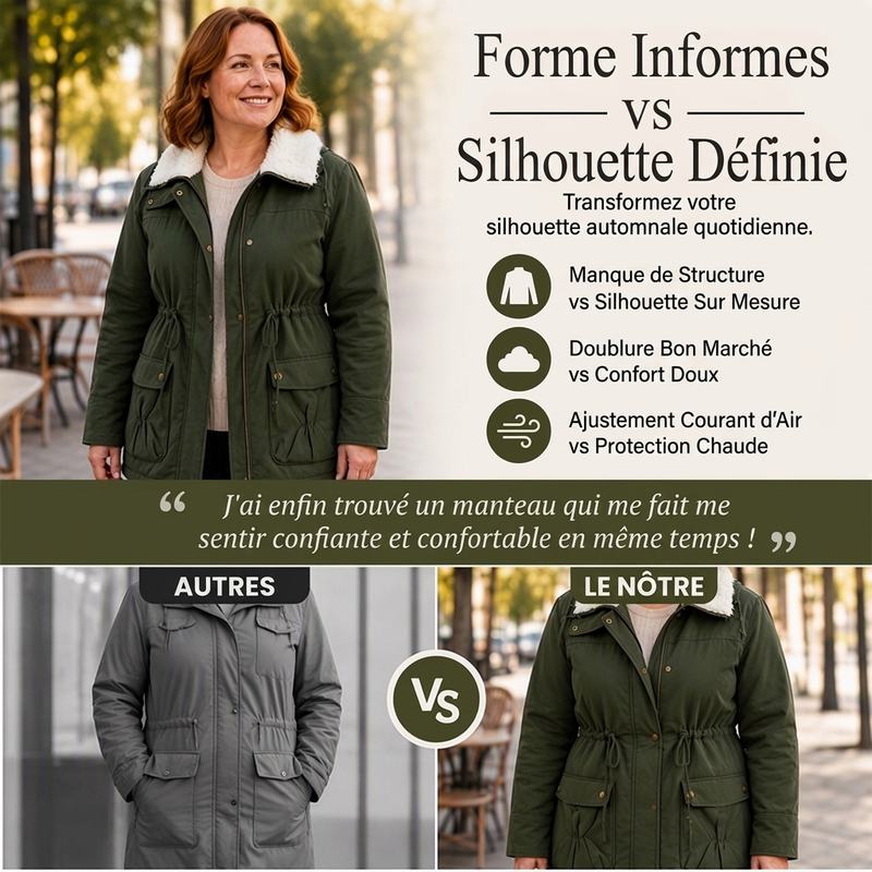 👜 -50 % sur toute la mode femme ! ✨Manteau chaud mi-long en sherpa pour femme
