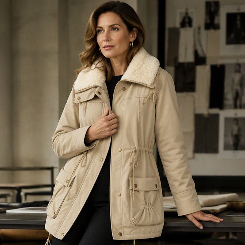 👜 -50 % sur toute la mode femme ! ✨Manteau chaud mi-long en sherpa pour femme