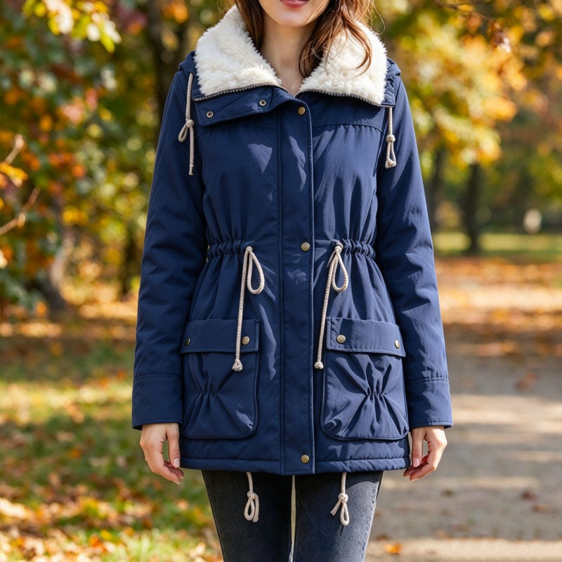 👜 -50 % sur toute la mode femme ! ✨Manteau chaud mi-long en sherpa pour femme