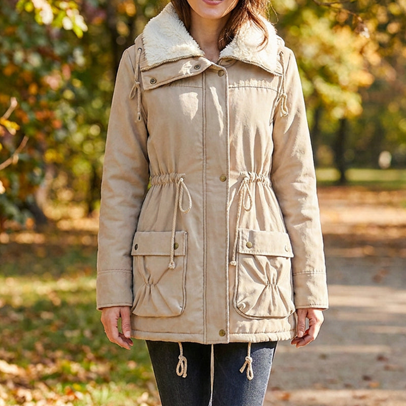 👜 -50 % sur toute la mode femme ! ✨Manteau chaud mi-long en sherpa pour femme