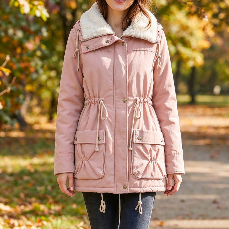 👜 -50 % sur toute la mode femme ! ✨Manteau chaud mi-long en sherpa pour femme