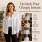⏳Liquidation totale⏳Chemise à manches longues à imprimé floral pour femmes