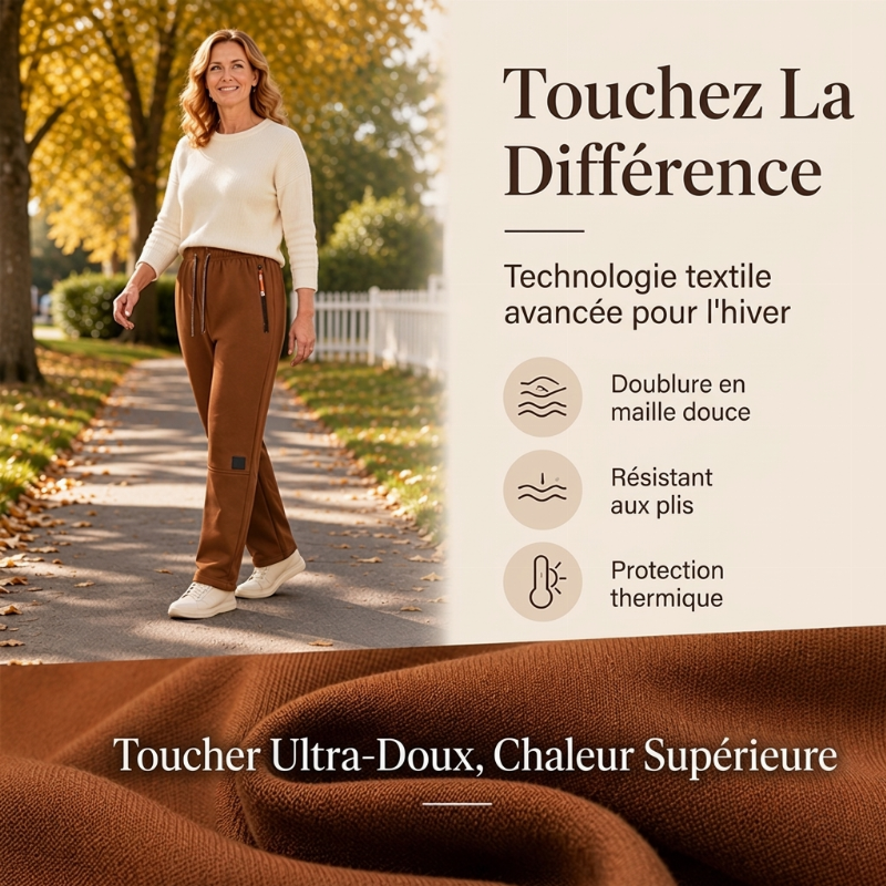 Pantalon de survêtement thermique d'hiver unisexe pour l'extérieur