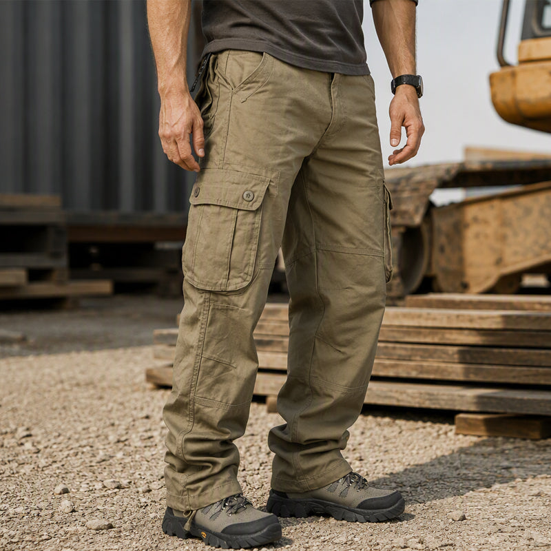 Pantalon cargo coupe décontractée pour homme avec multiples poches
