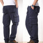 Pantalon cargo coupe décontractée pour homme avec multiples poches