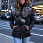🔥Livraison gratuite✈️Veste pour femme doublée avec col en fausse fourrure