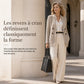 Cardigan en maille côtelée double boutonnage pour femme avec poches et col châle