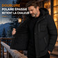 📢📢50 % DE RÉDUCTION !! ⏰Manteau d'hiver pour homme doublé polaire avec capuche amovible