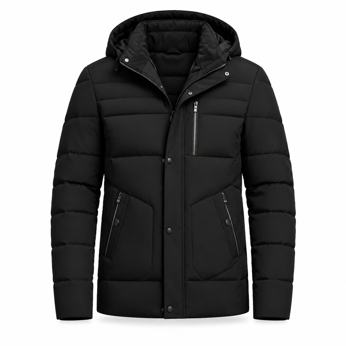 📢📢50 % DE RÉDUCTION !! ⏰Manteau d'hiver pour homme doublé polaire avec capuche amovible