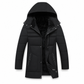 Manteau en coton matelassé mi-long d'hiver, épais et décontracté pour hommes d'âge moyen
