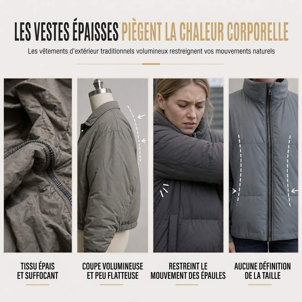 🔥 50% de réduction 🔥Coupe-vent femme à fermeture éclair courte et couleur unie, manteau d'automne
