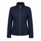 Manteau matelassé léger pour femme, avec col montant et fermeture éclair, adapté au printemps et à l'hiver
