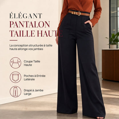 🔥 50% de réduction 🔥Pantalon de ville décontracté à larges jambes pour femmes, pantalon long pour automne-hiver