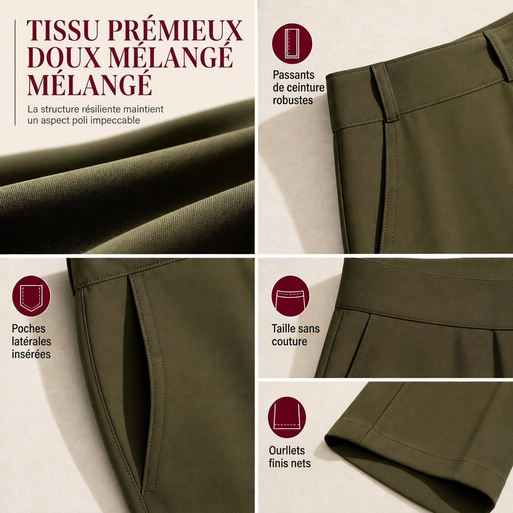 🔥 50% de réduction 🔥Pantalon de ville décontracté à larges jambes pour femmes, pantalon long pour automne-hiver