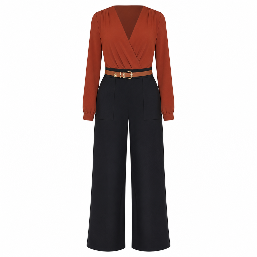 🔥 50% de réduction 🔥Pantalon de ville décontracté à larges jambes pour femmes, pantalon long pour automne-hiver