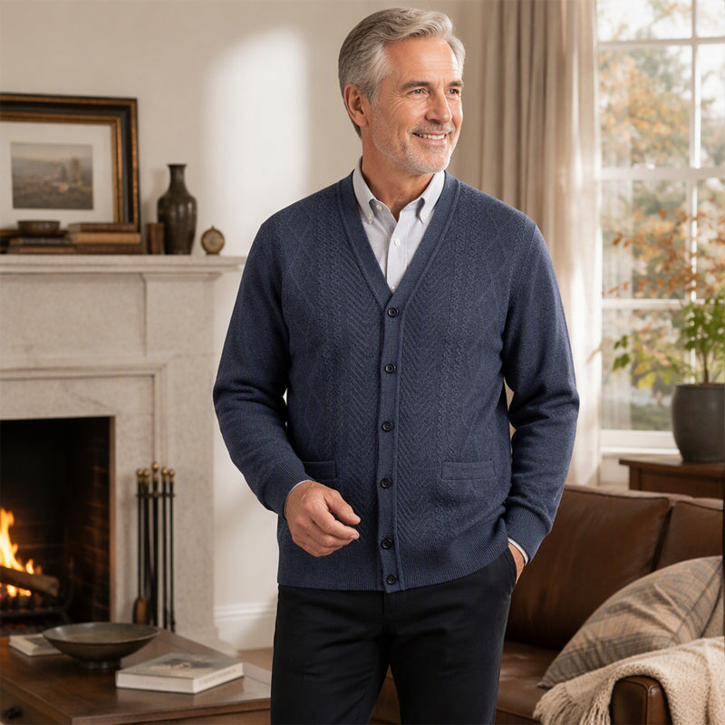 Cardigan Chaud Classique pour Homme