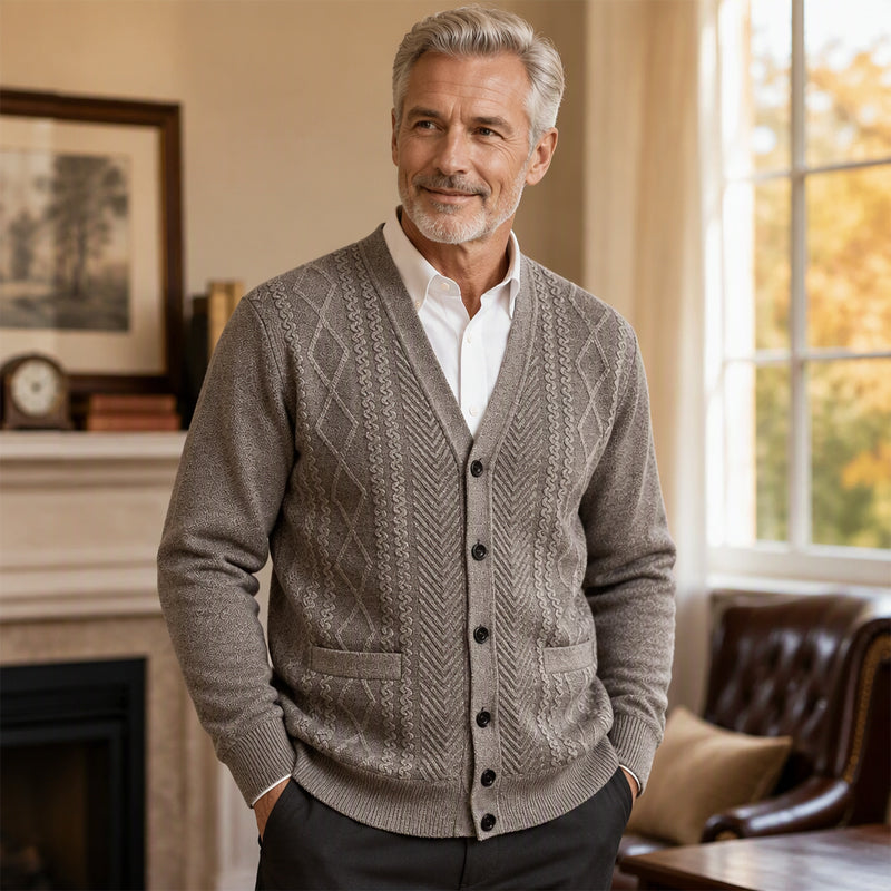 Cardigan Chaud Classique pour Homme