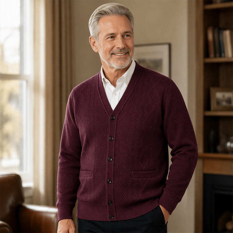 Cardigan Chaud Classique pour Homme