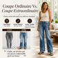 Jean large vintage pour femme avec ourlet effiloché