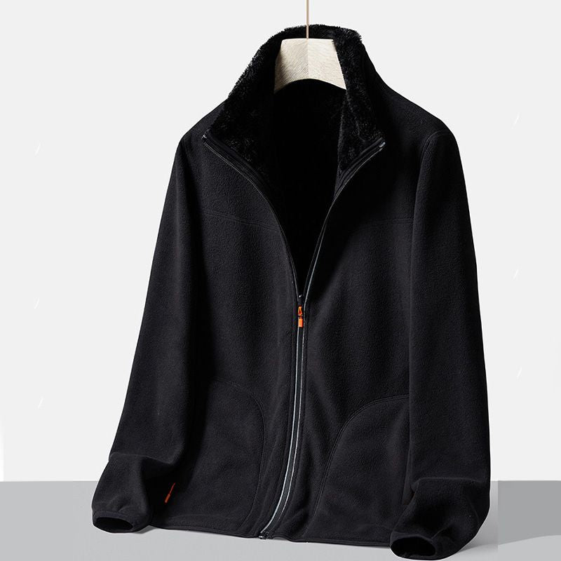 Manteau chaud doublé de fausse polaire, décontracté et polyvalent pour femmes