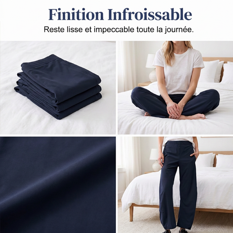 Pantalon Taille Haute Confortable pour Femme