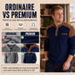 Sweat à col montant en maille gaufrée pour homme