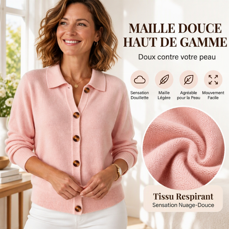 Cardigan tricoté doux et décontracté pour femmes