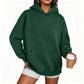 Sweat à capuche oversize unisexe à délavage acide, style décontracté