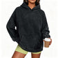 Sweat à capuche oversize unisexe à délavage acide, style décontracté
