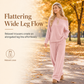 Ensemble confortable et décontracté composé d'un pantalon long et d'un haut assorti