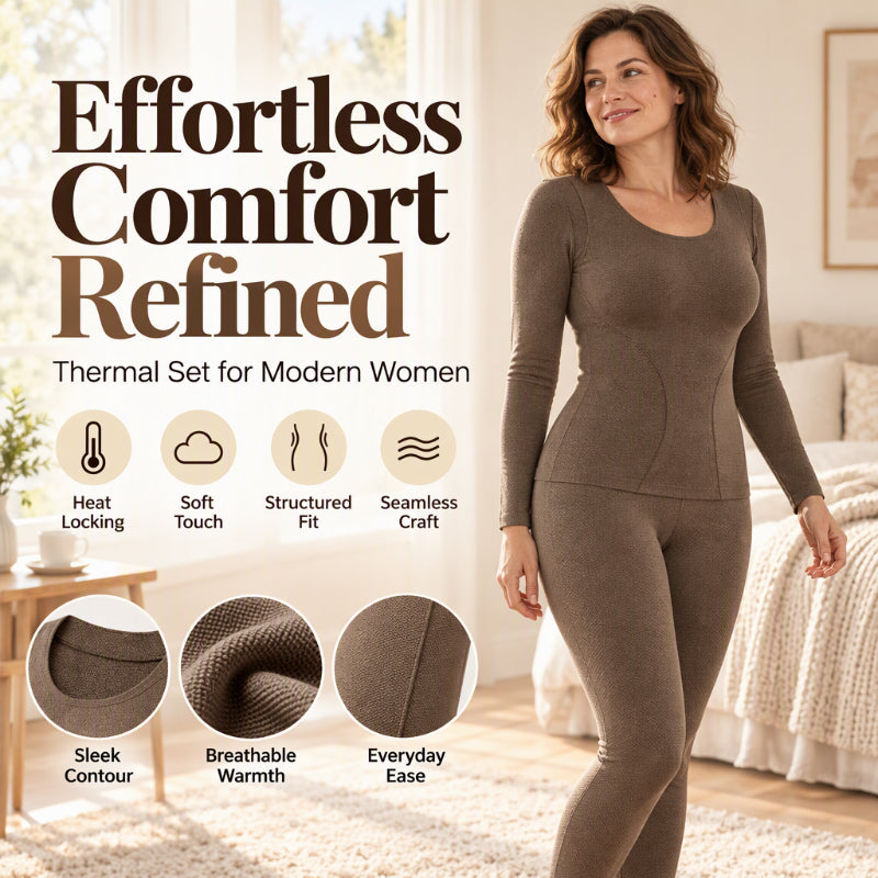 💖Offre exceptionnelle du Black Friday – 50 % de réduction !💖 ✨Ensemble de sous-vêtements thermiques sans coutures et auto-chauffants pour femme