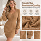 Robe Pull Moulante Élégante en Tricot torsadé pour Femme