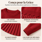 Ensemble pour femme composé d'un pull à ourlet festonné et d'une jupe plissée