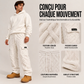 Pantalon cargo homme chaud et pelucheux en câble