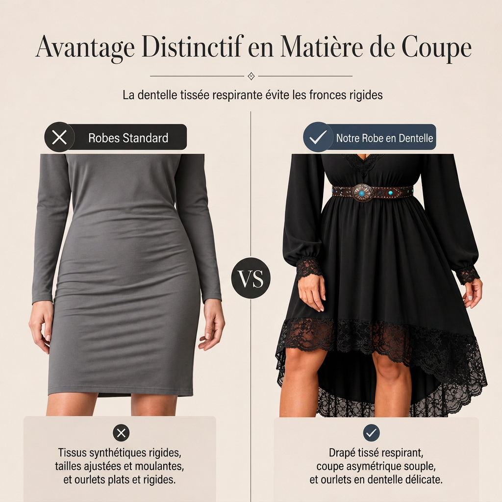 Robe classique pour femme, portée au quotidien