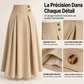 ⏳50% DE RÉDUCTION! 👗Jupe Longue Taille Haute Évasée Plissée, Coupe qui affine la silhouette