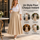 ⏳50% DE RÉDUCTION! 👗Jupe Longue Taille Haute Évasée Plissée, Coupe qui affine la silhouette