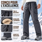 Pantalon cargo homme doublé de peluche hivernal