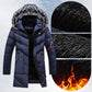 Idée cadeau parfaite - Blouson long à capuche chaud pour homme pour temps froid