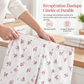 Ensemble de pyjama imprimé pour femme, haut à manches courtes et pantalon long, vêtement de détente confortable et élastique