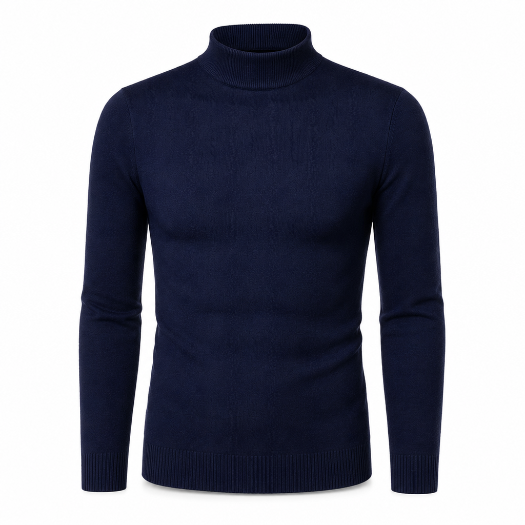 Pull en maille slim d'hiver pour homme