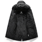 Idée cadeau parfaite - Blouson long à capuche chaud pour homme pour temps froid
