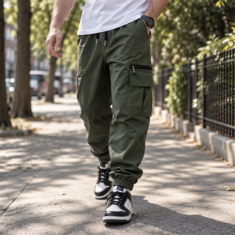 ✨ Pantalon cargo décontracté à plusieurs poches pour homme : facile à porter au quotidien 👖
