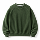 Pull à col rond en velours côtelé à manches longues pour hommes